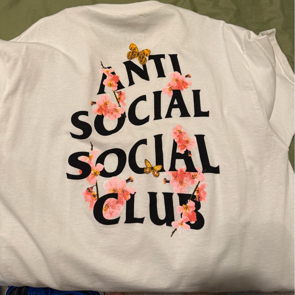 butterfly Anti social social club tee